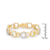 Circle Bijoux 7 Inch Two Tone Bracelet