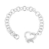 Silvertone Heart Bracelet