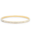 Simple Goldtone Finish Crystal Bangle