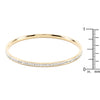 Simple Goldtone Finish Crystal Bangle