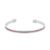 Channel-Set Pink Cubic Zirconia Cuff