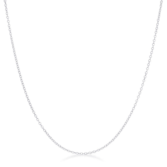 Delicate Silver Link Chain