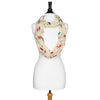 White Shauna Toucan Infinity Scarf