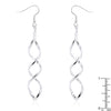 Silver Twist Earrings