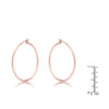 Elegant Rosegold Hoop Earrings