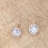 5.5 Ct Rosegold CZ Drop Earrings