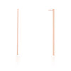 Carolee Rose Gold Stainless Steel Long Line Drop Earrings