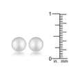 Julie Rhodium Sphere Stud Earrings