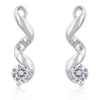 Solitaire Drop Earrings