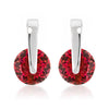 Red CZ Elegance Earrings