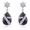 Royal Wrapped Amethyst Earrings