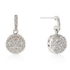 CZ Ball Dangle Earrings