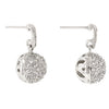 CZ Ball Dangle Earrings