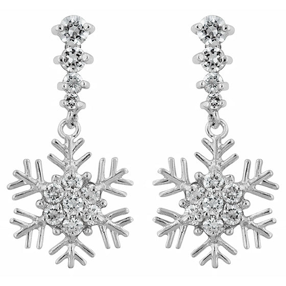 Snowflake Drop Earrings