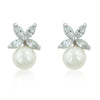 Butterfly Pearl Stud Earrings