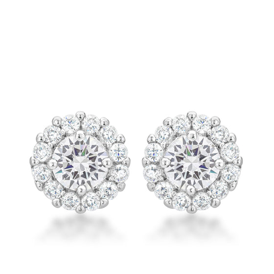 Bella Bridal Earrings in Clear