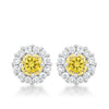 Bella Bridal Earrings in Yellow