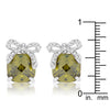 Olivine Drop Earrings with Bow