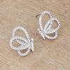 .45 Ct CZ Butterfly Stud Earrings