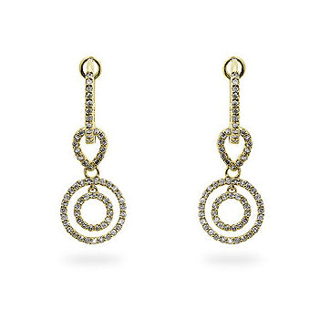 Yellow Gold Diamond Dangles