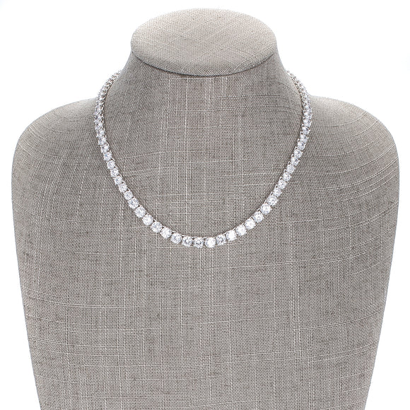 Graduated Cubic Zirconia Necklace