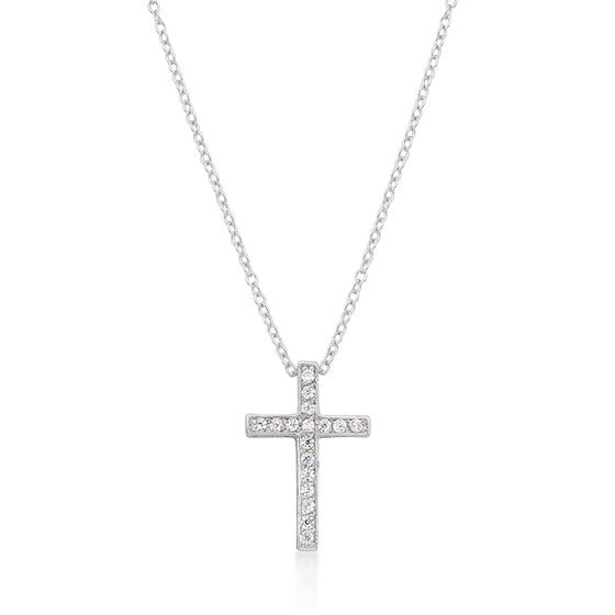 Cubic Zirconia Bling Cross Pendant