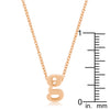 Rosegold Finish Initial G Pendant