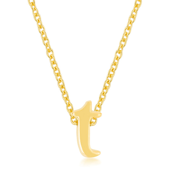 Golden Initial T Pendant