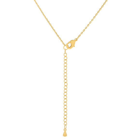 Golden Initial X Pendant