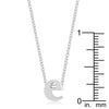 Silvertone Finish Initial E Pendant