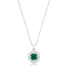 Bella Bridal Pendant in Green