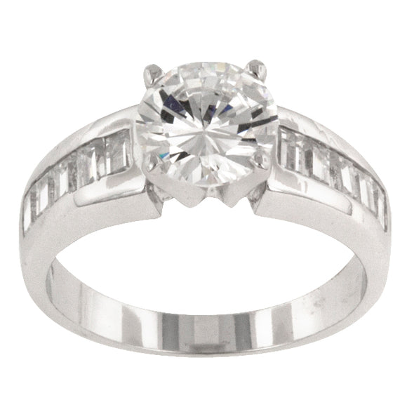 Antoinette Silver Engagement Ring