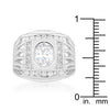 Men's Cubic Zirconia Square Ring