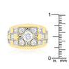 Checkerboard Cubic Zirconia Ring