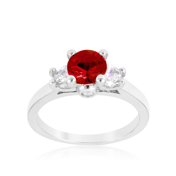 Mini Ruby Triplet Ring