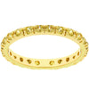 Yellow Cubic Zirconia Eternity Ring