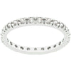 Clear Cubic Zirconia Eternity Ring