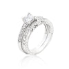 Princess Cut Filigree Bridal Ring Set