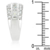 3-Row Cubic Zirconia Band