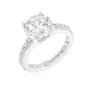 Micro-pave Cubic Zirconia Engagement Ring