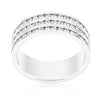 Triple Row Crystal Eternity Band