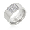 Stainless Steel Pave Cubic Zirconia Men's Ring