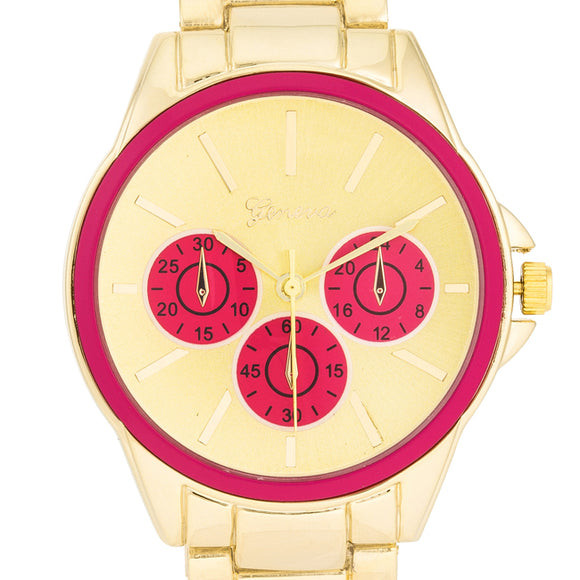 Chrono Gold Metal Watch