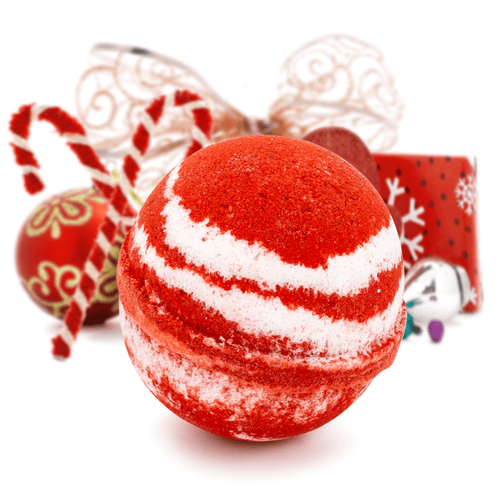 Candy Cane Crush Bath Bomb